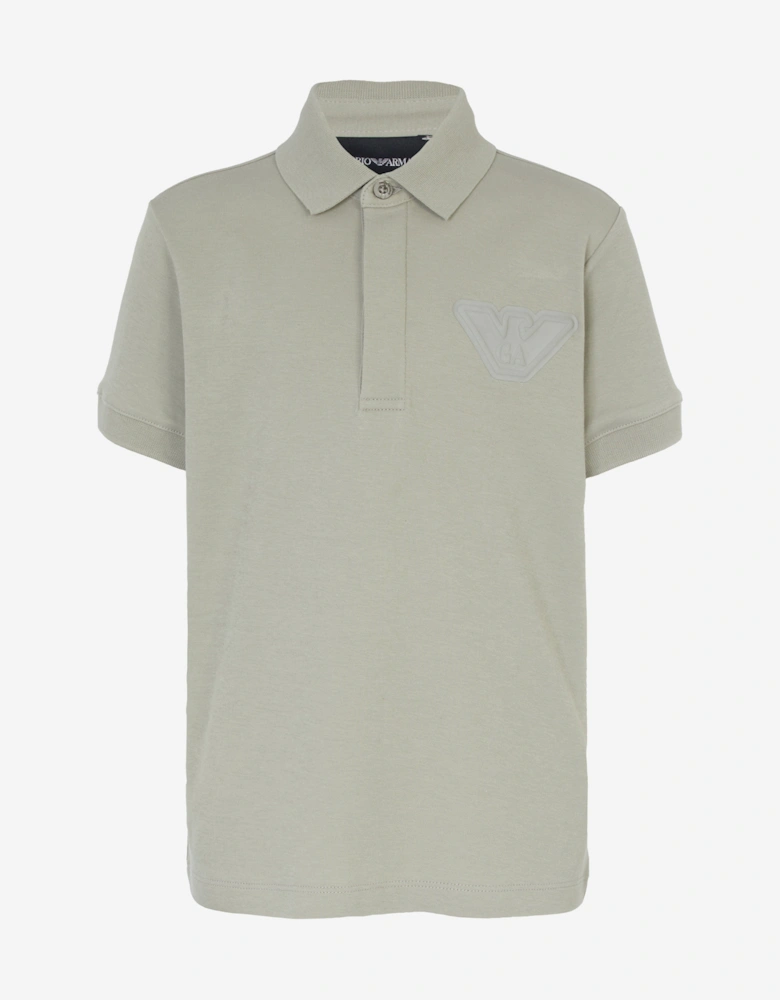 Boys Logo Polo Shirt in Green