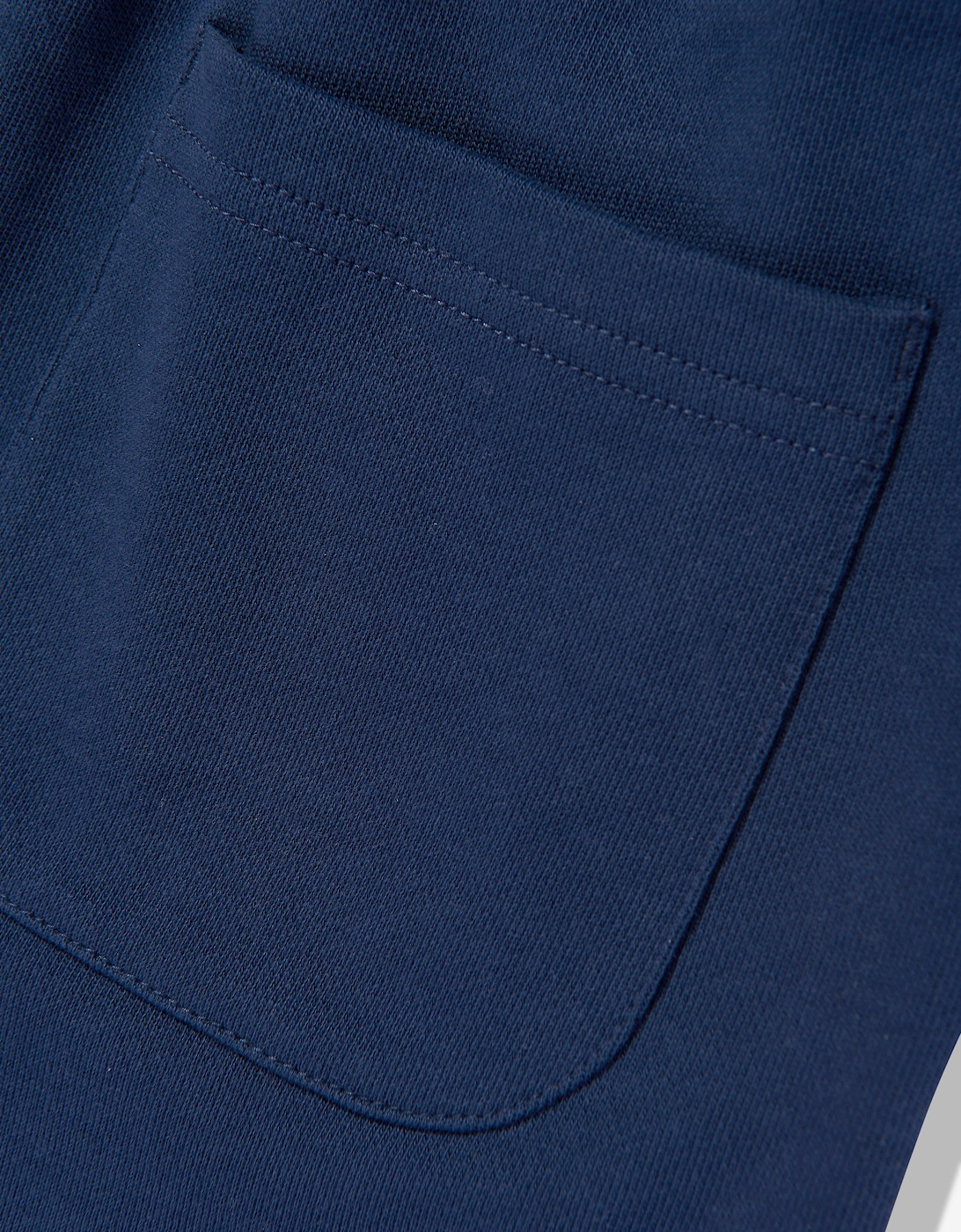 Boys French Terry Small Logo Shorts in Navy