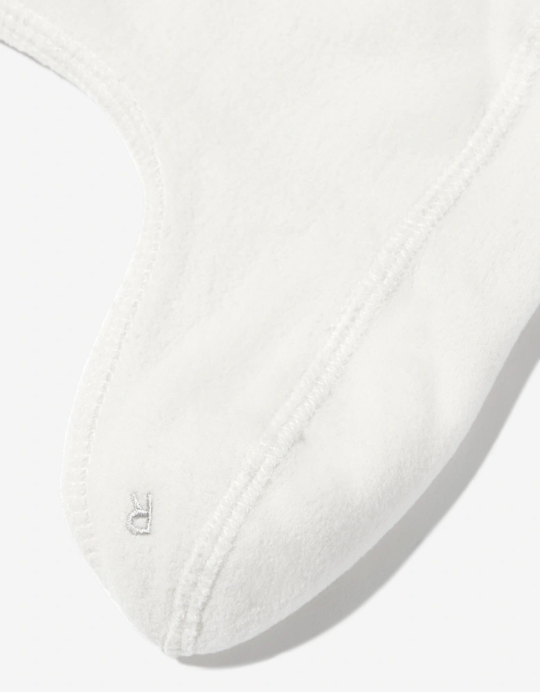 Kids Recycled 6 Stitch Cable Boot Socks in White