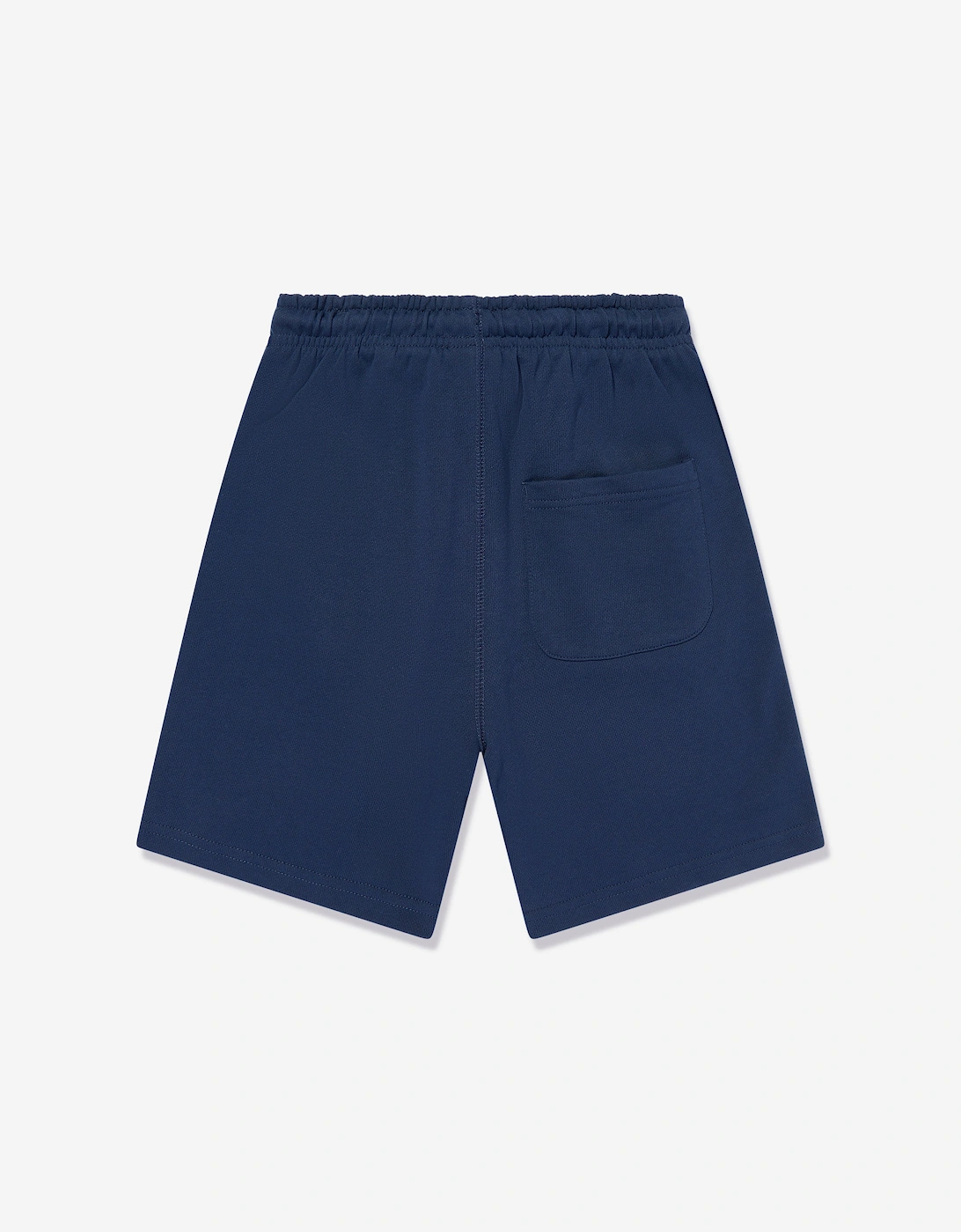 Boys French Terry Small Logo Shorts in Navy