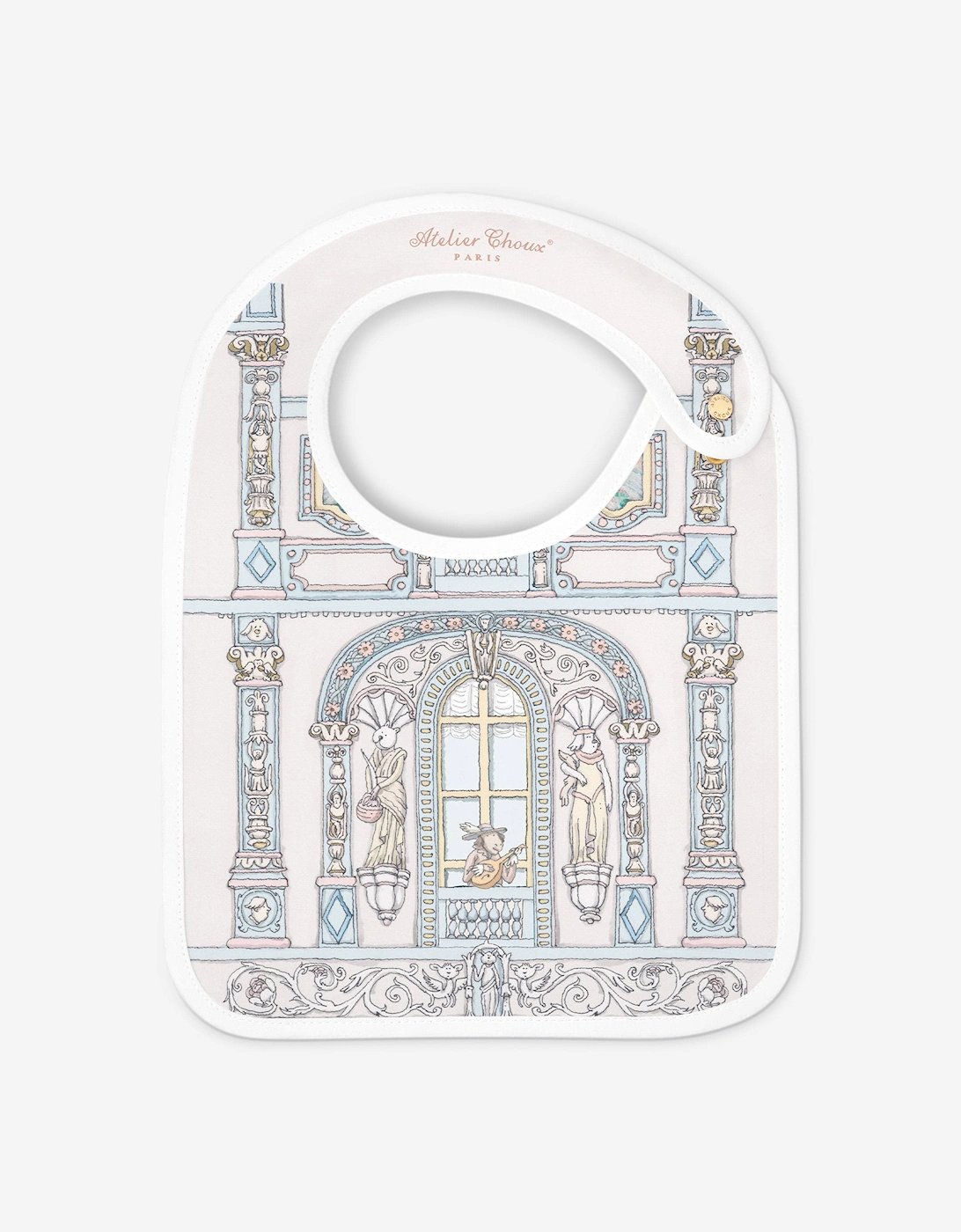 Baby Château Choux™ Satin Bib in Blue, 5 of 4