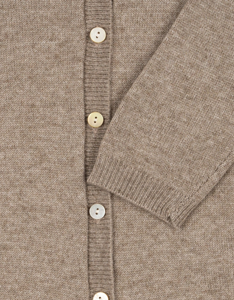 Baby Mattou Knit Onesie in Beige