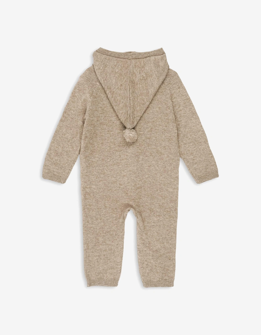 Baby Mattou Knit Onesie in Beige