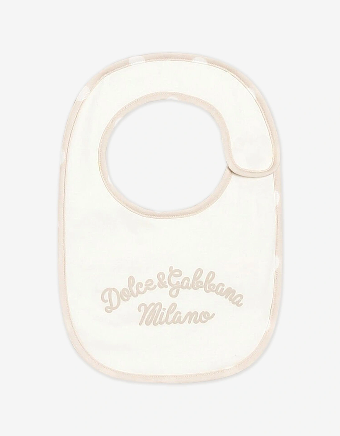 Baby Spotted Logo Babygrow Set in Beige