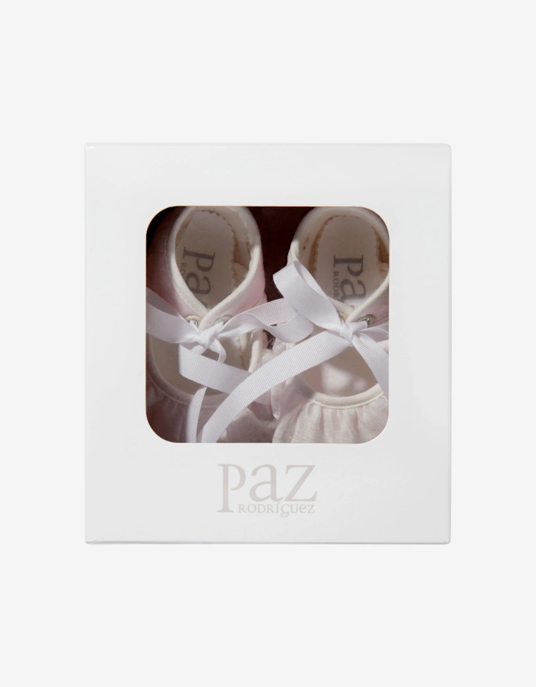 Baby Girls Ruffle Pre-Walker Shoes in Pink