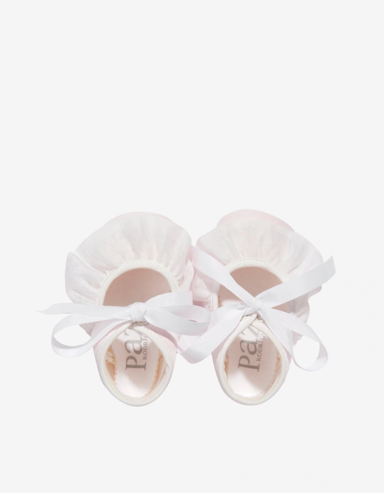 Baby Girls Ruffle Pre-Walker Shoes in Pink