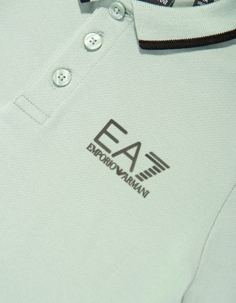Boys Logo Polo Shirt in Green
