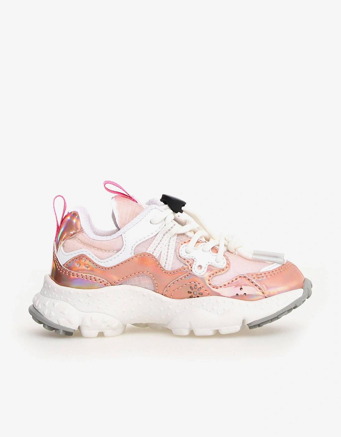 Girls Metallic Yamano 3 Trainers in Pink, 5 of 4