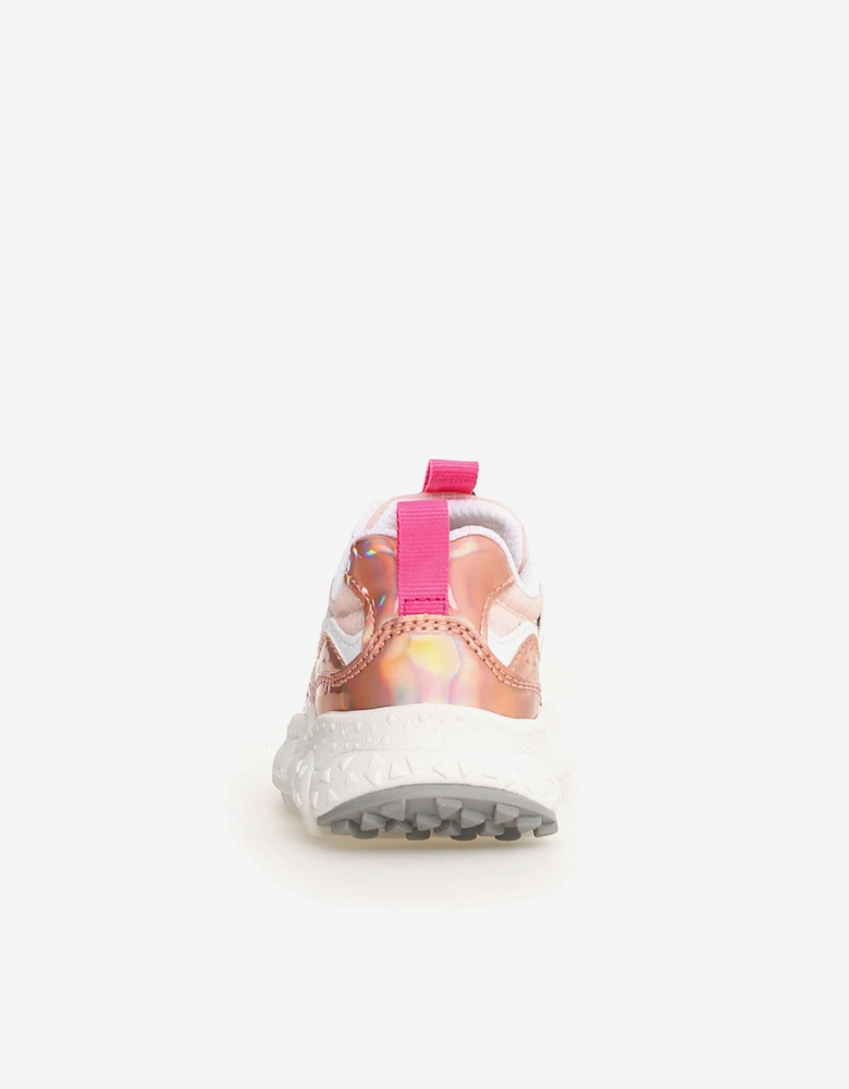 Girls Metallic Yamano 3 Trainers in Pink