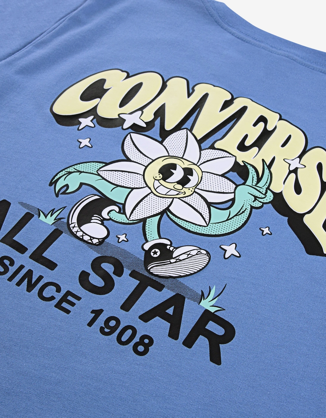 Boys Trail Mix Flower GFX T-Shirt in Blue