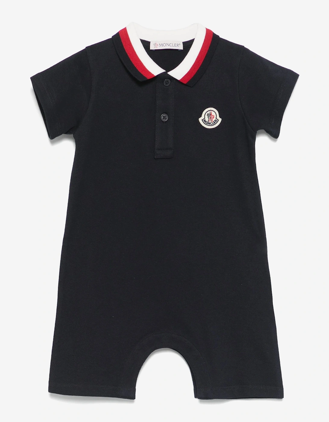 Baby Boys Logo Romper in Navy, 5 of 4