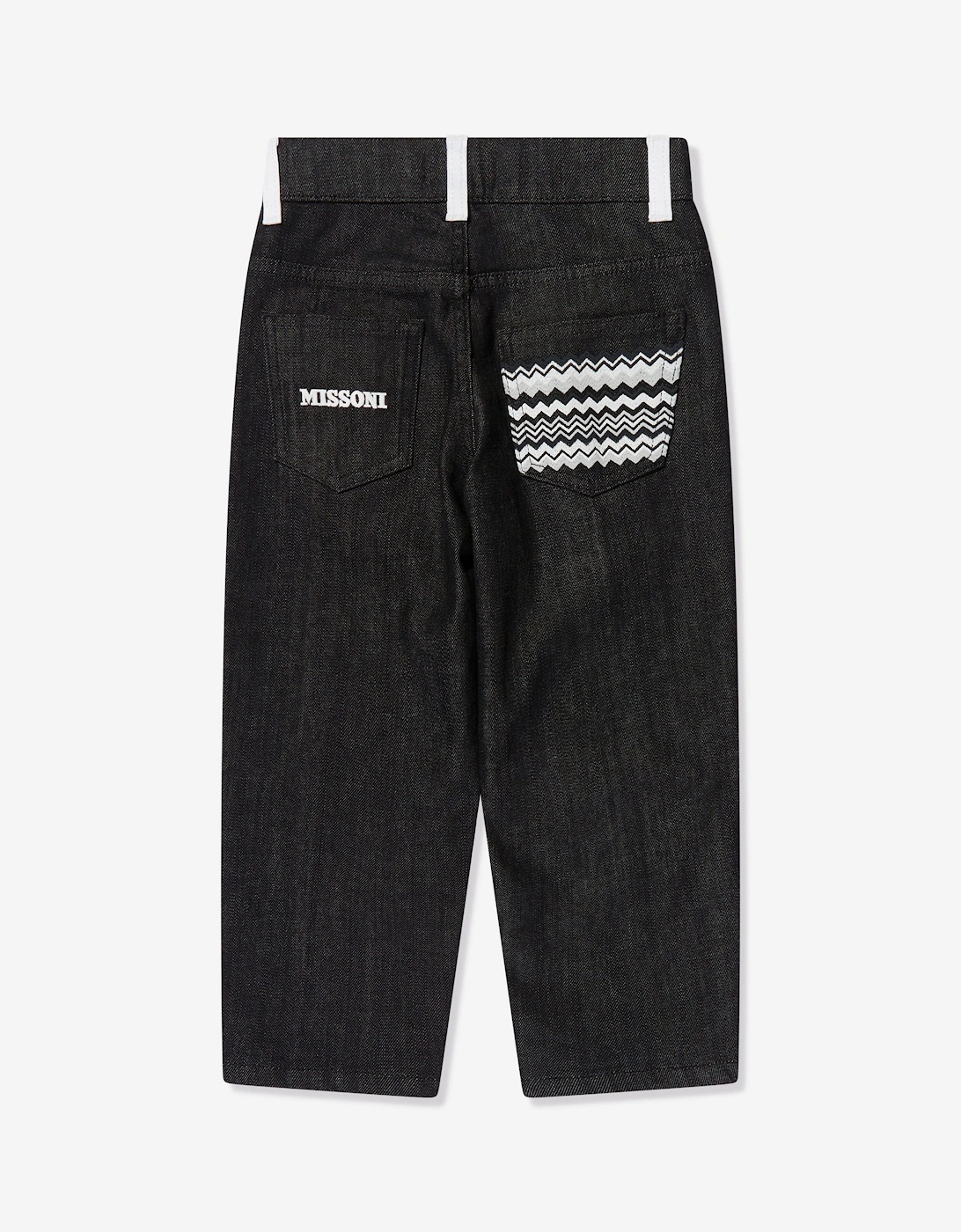 Boys Branded Trousers in Black
