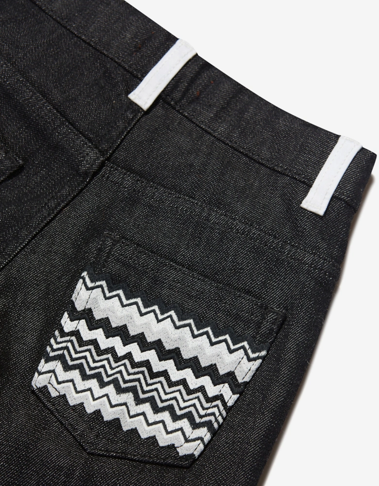 Boys Branded Trousers in Black