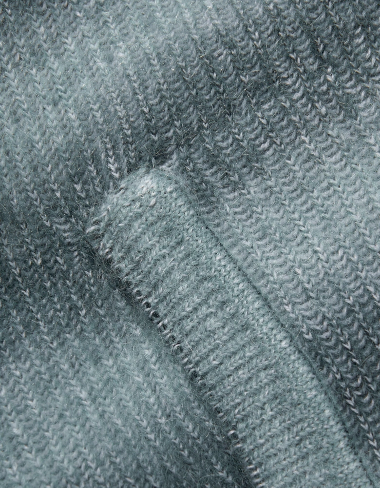 Kids Knitted Hoodie in Grey