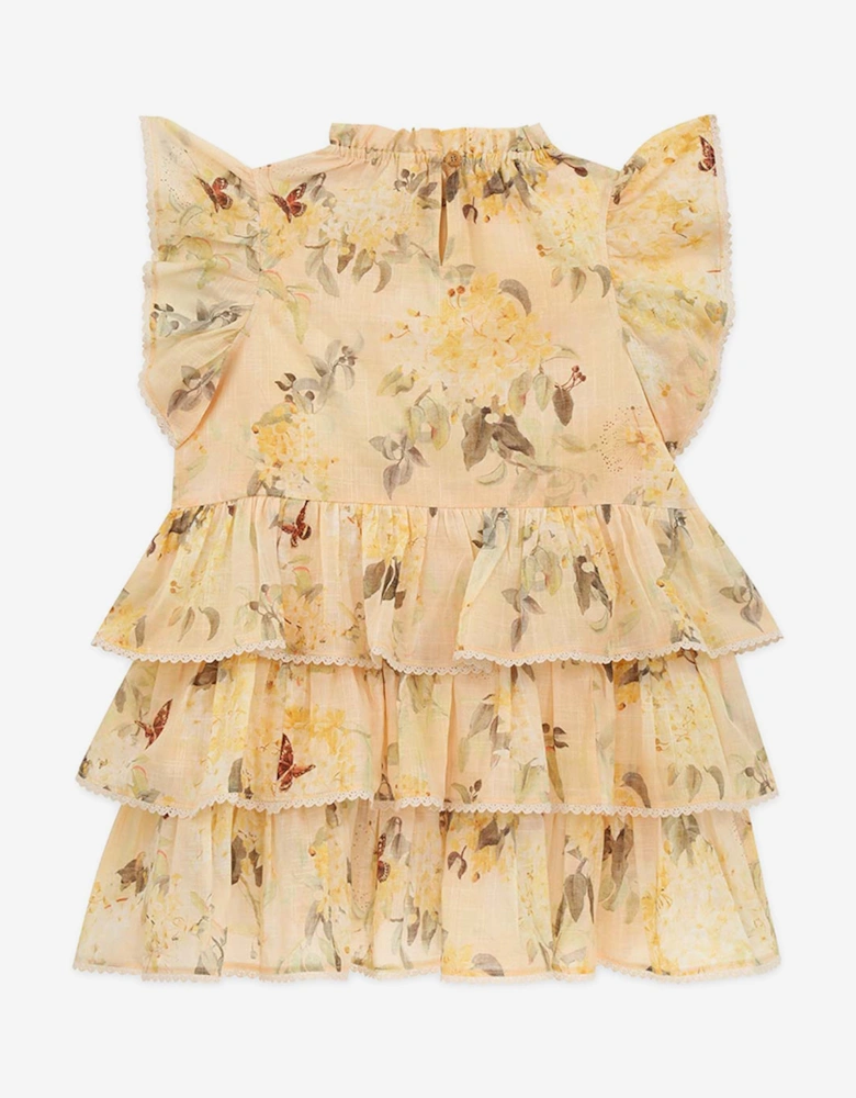 Girls Cascadian Swing Dress in Yellow