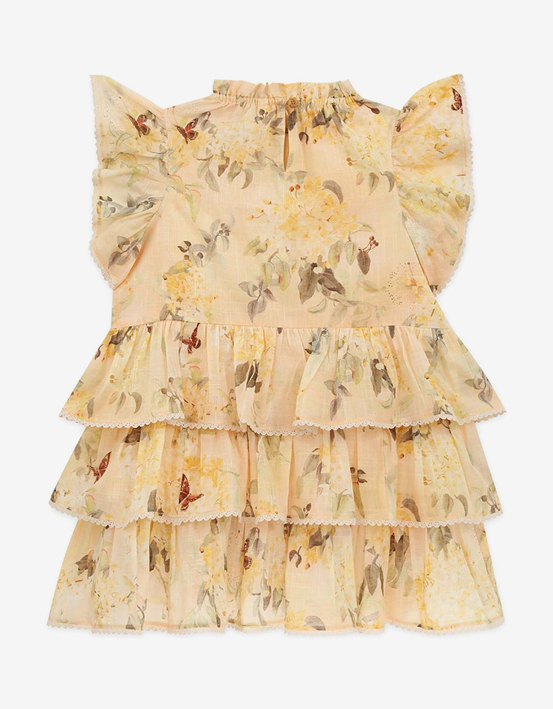 Girls Cascadian Swing Dress in Yellow