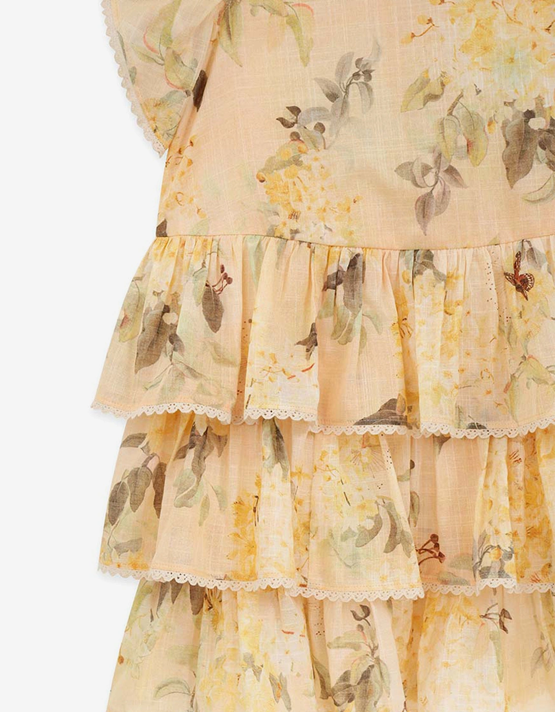 Girls Cascadian Swing Dress in Yellow