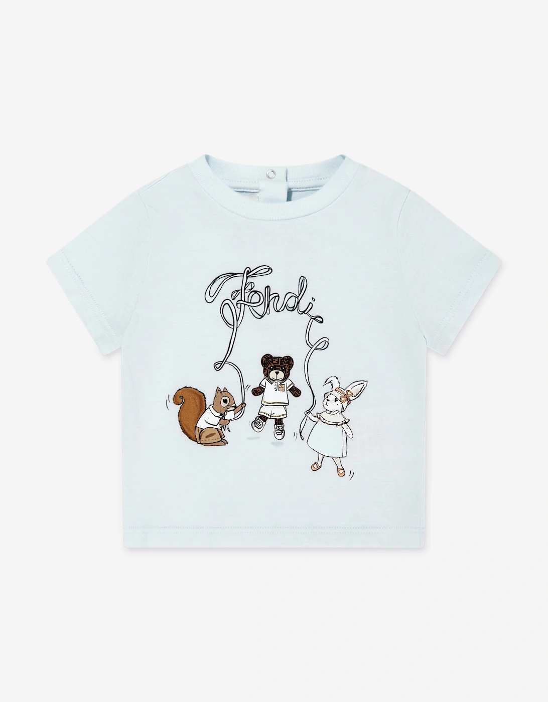 Baby Animal Logo T-Shirt in Blue, 5 of 4