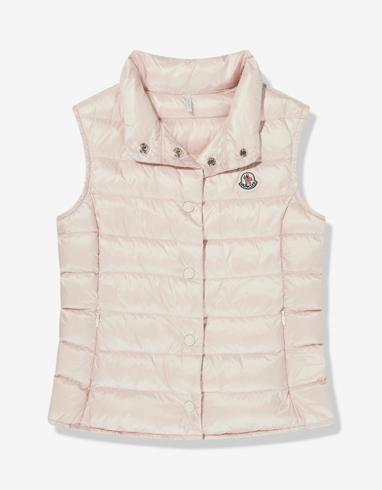 Girls Down Padded Liane Gilet in Pink