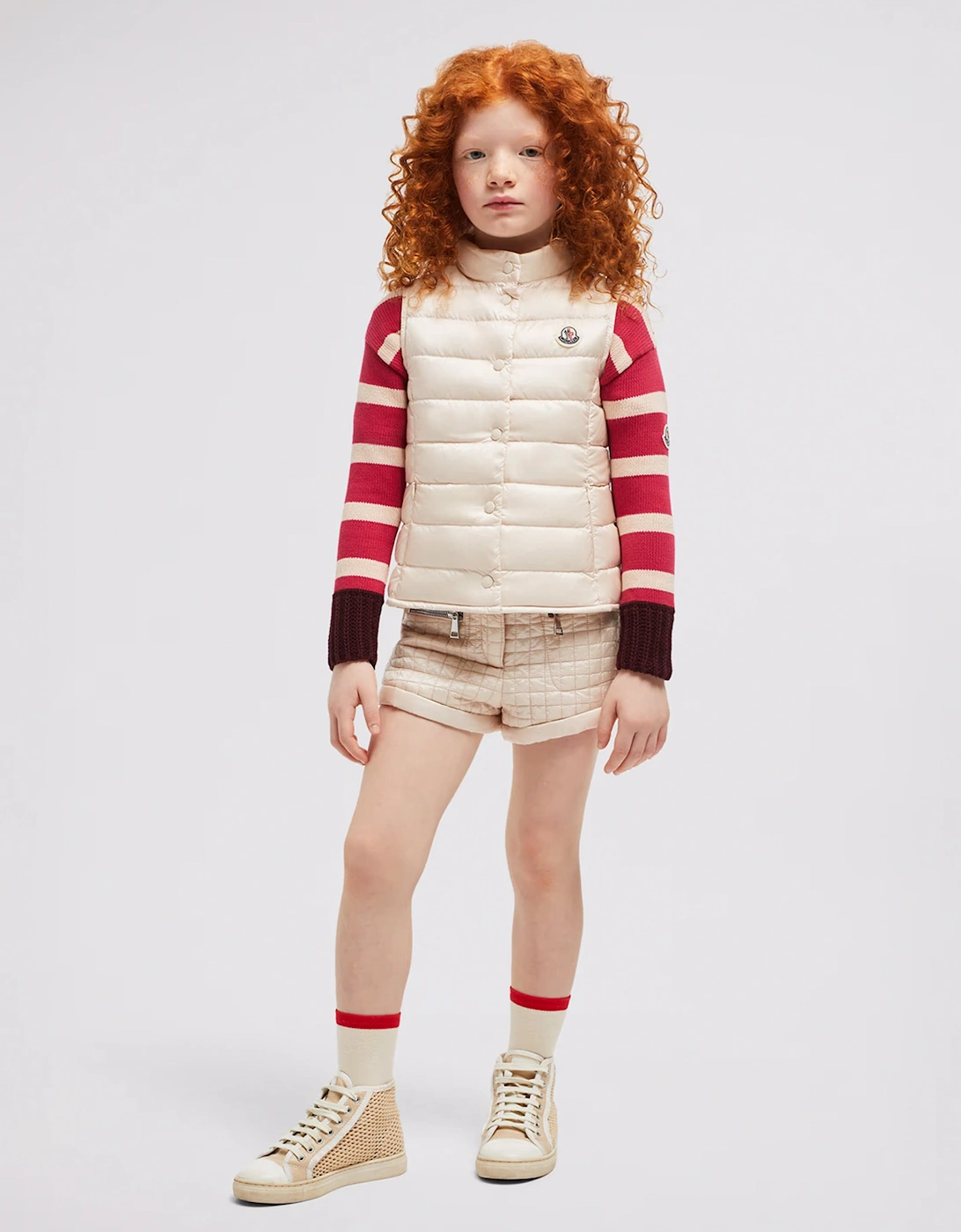 Girls Down Padded Liane Gilet in Pink