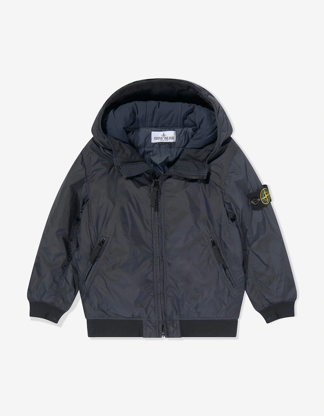Kids Short Parka Jacket in Navy, 5 of 4