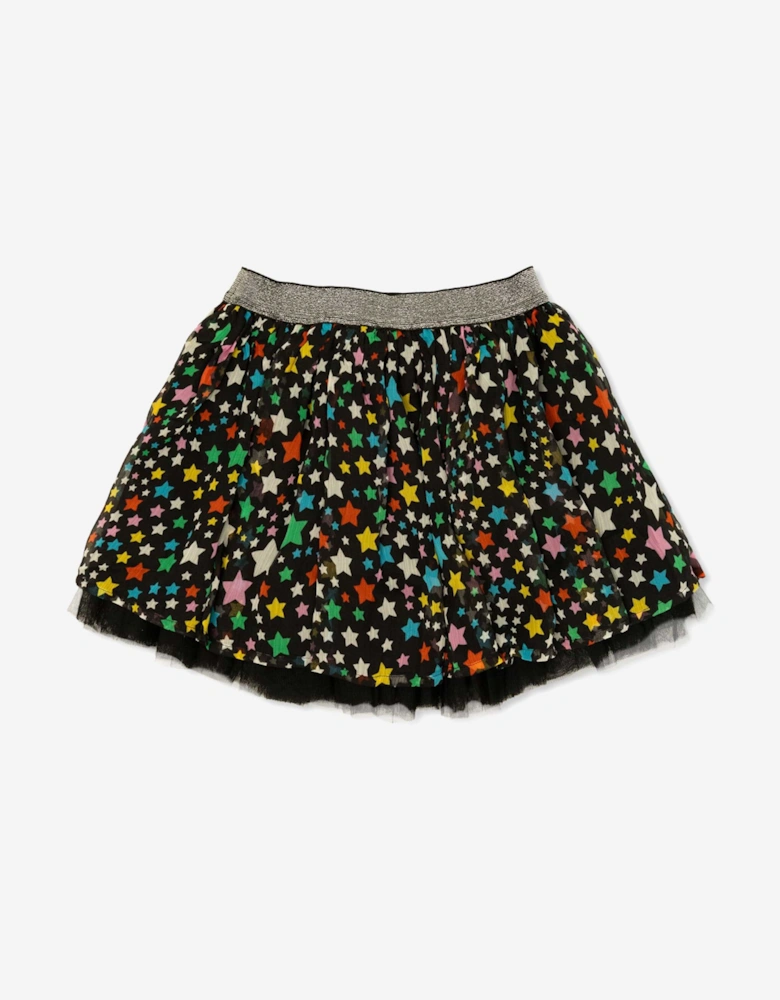 Girls Star Skirt in Black