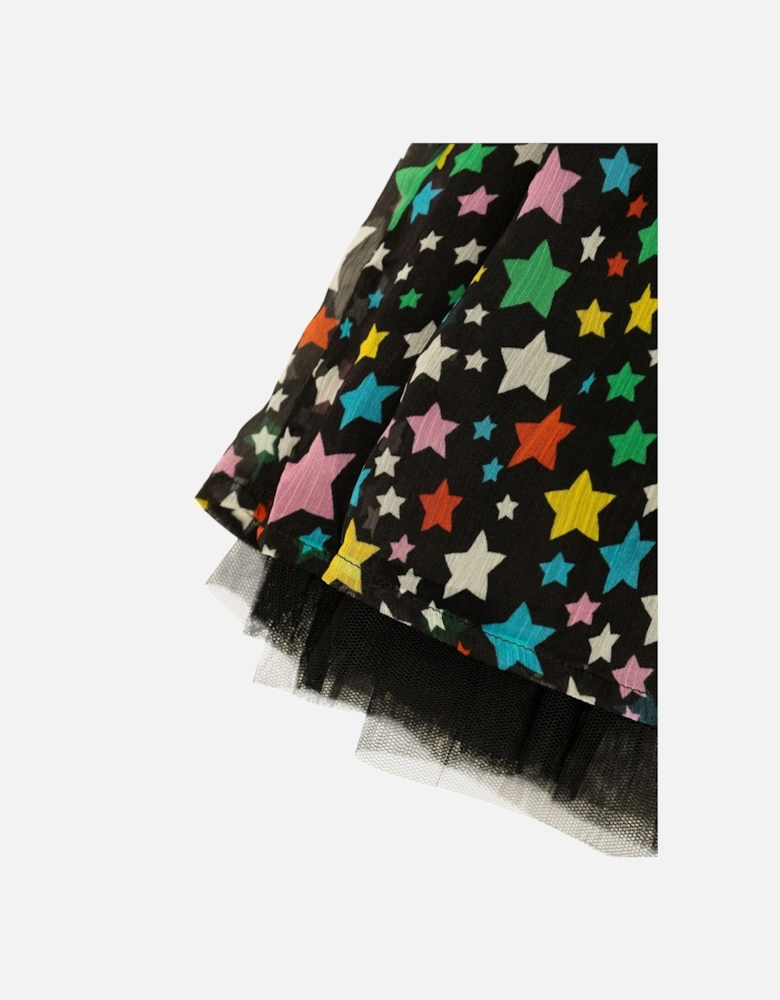 Girls Star Skirt in Black