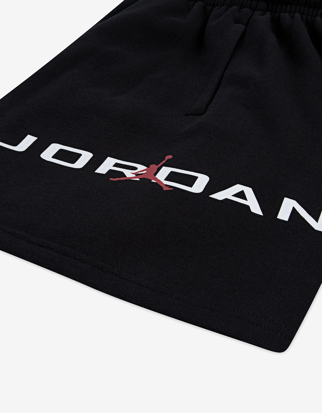 Boys MJ Stretch HBR Fleece Shorts in Black