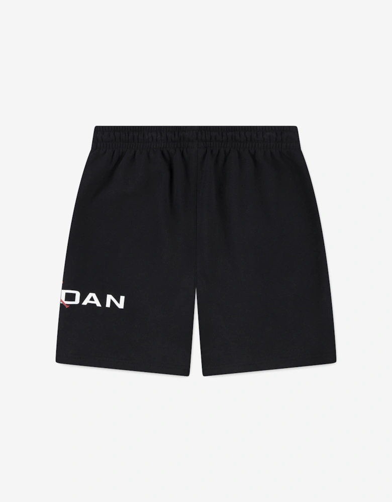 Boys MJ Stretch HBR Fleece Shorts in Black