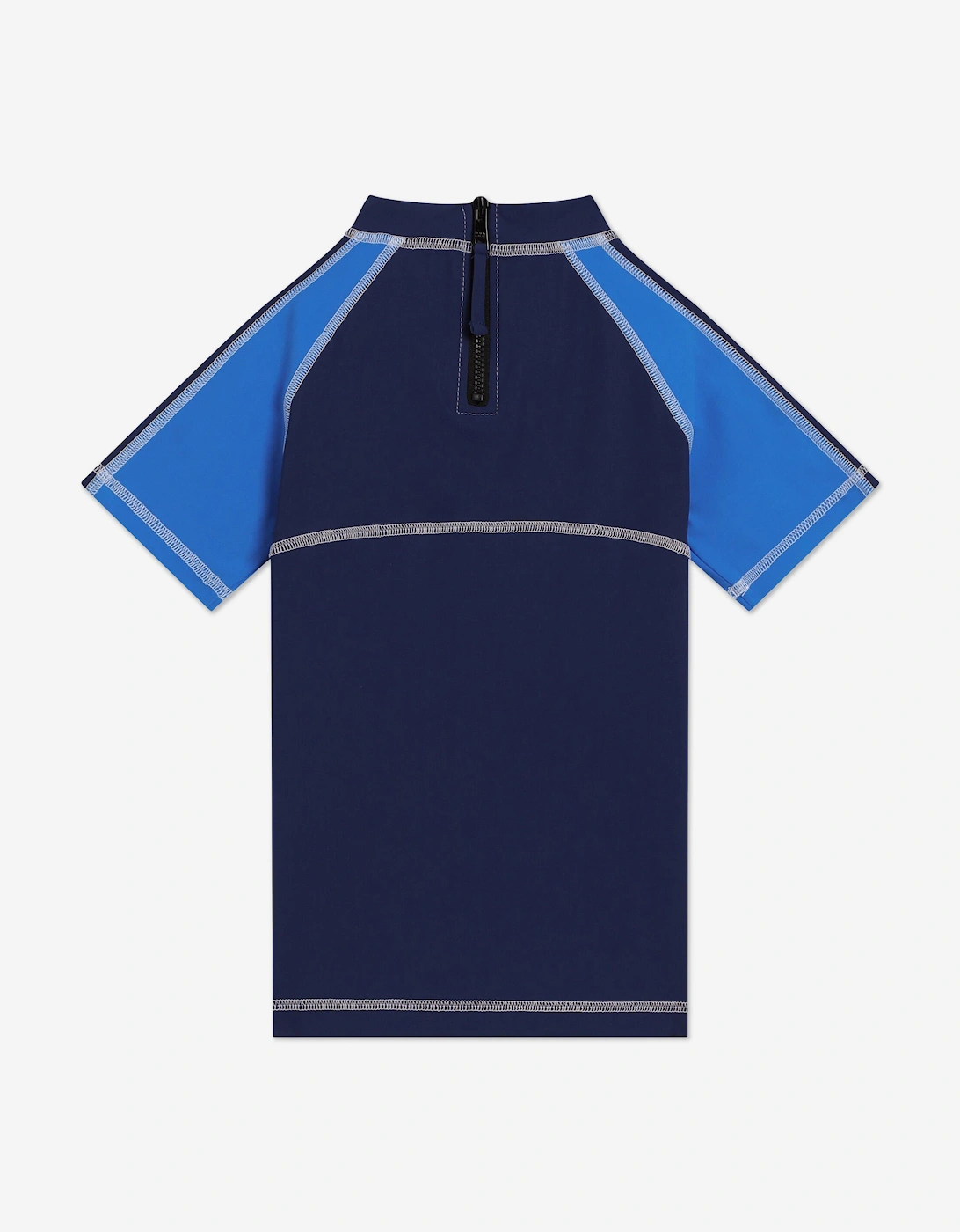 Boys Logo Swim Top in Blue
