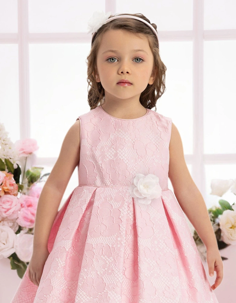 Baby Girls Flower Dress in Pink