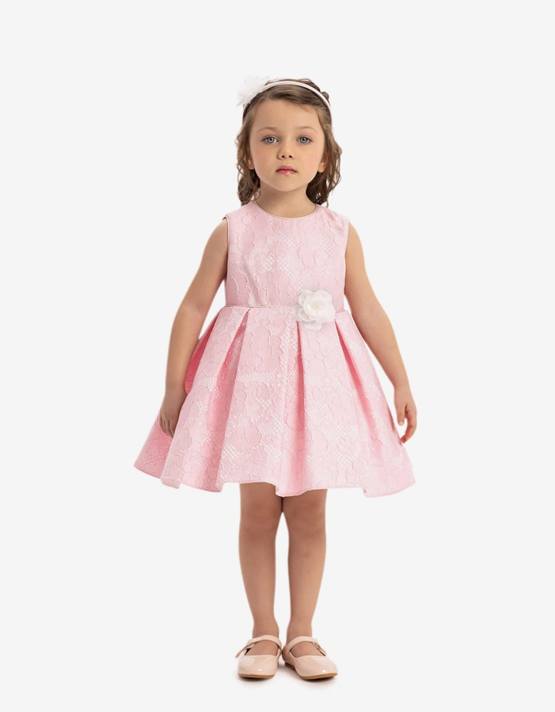 Baby Girls Flower Dress in Pink