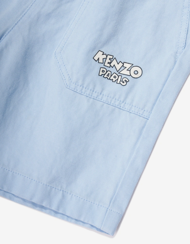 Boys Logo Bermuda Shorts in Blue