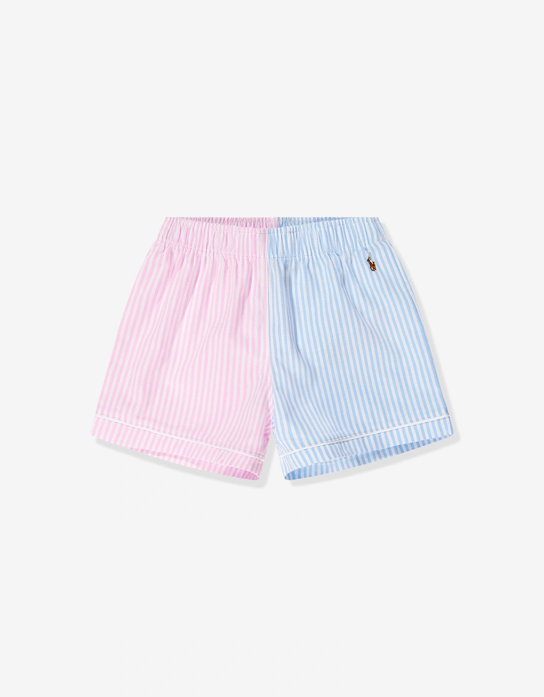 Girls Oxford Short Pyjama Set in Multicolour