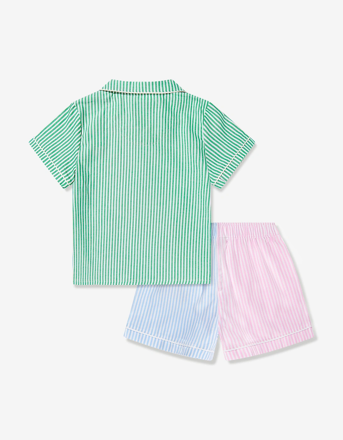 Girls Oxford Short Pyjama Set in Multicolour