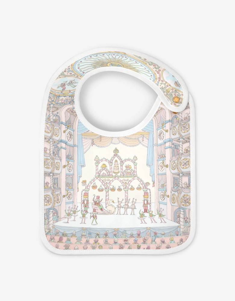 Baby Opera Satin Bib in White