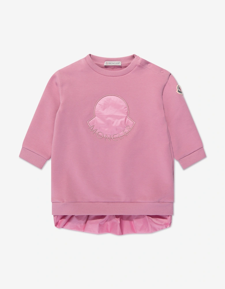 Enfant Baby Girls Logo Sweater Dress in Pink
