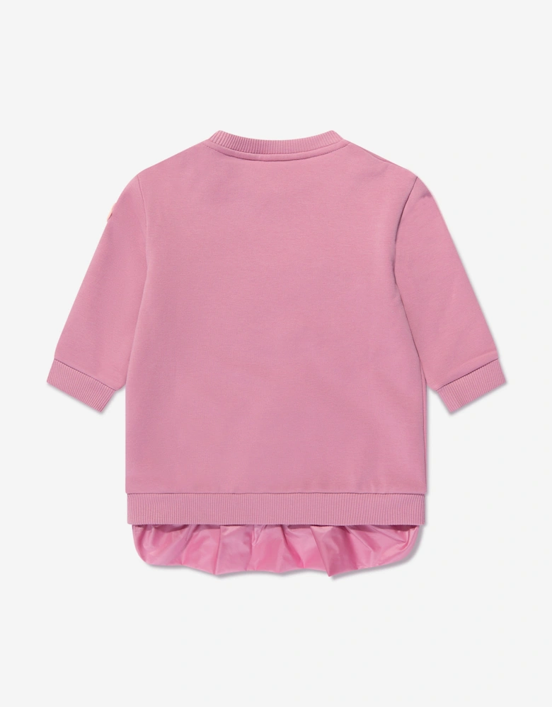 Enfant Baby Girls Logo Sweater Dress in Pink