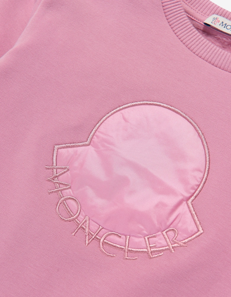 Enfant Baby Girls Logo Sweater Dress in Pink