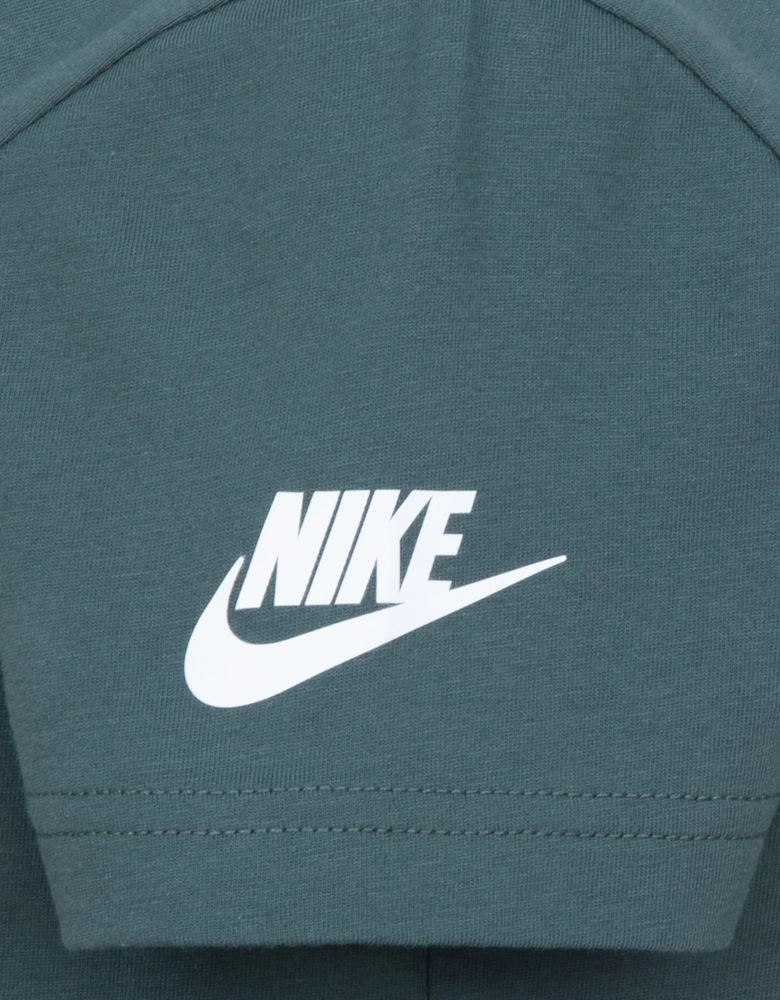 Boys Futura Metallic T-Shirt in Green