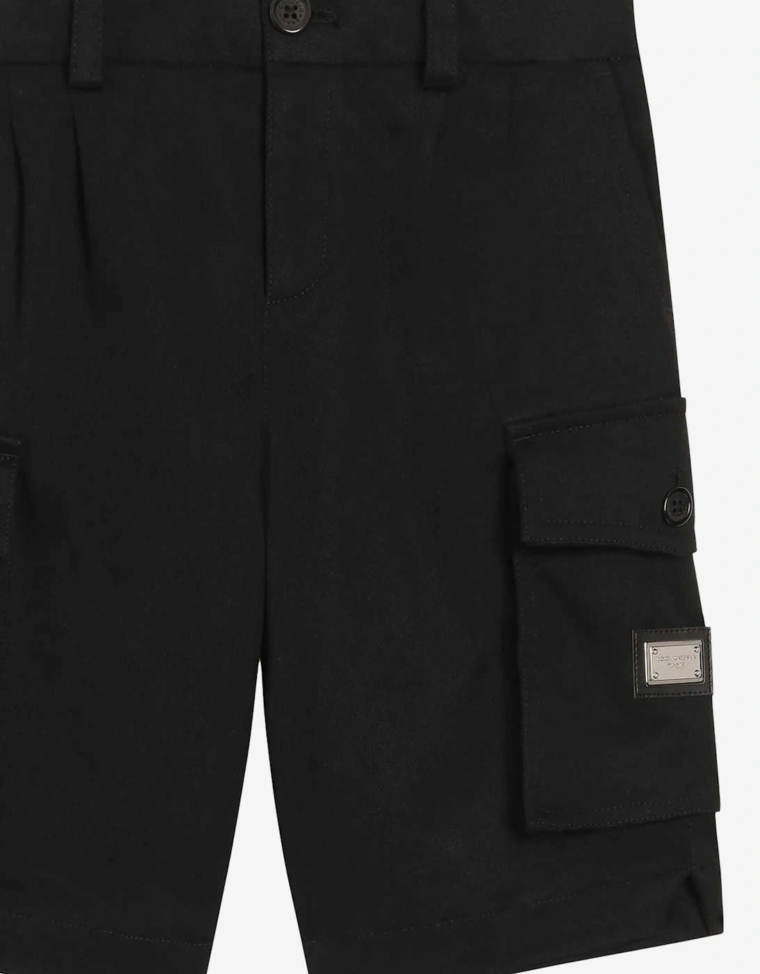 Boys Cargo Shorts in Black