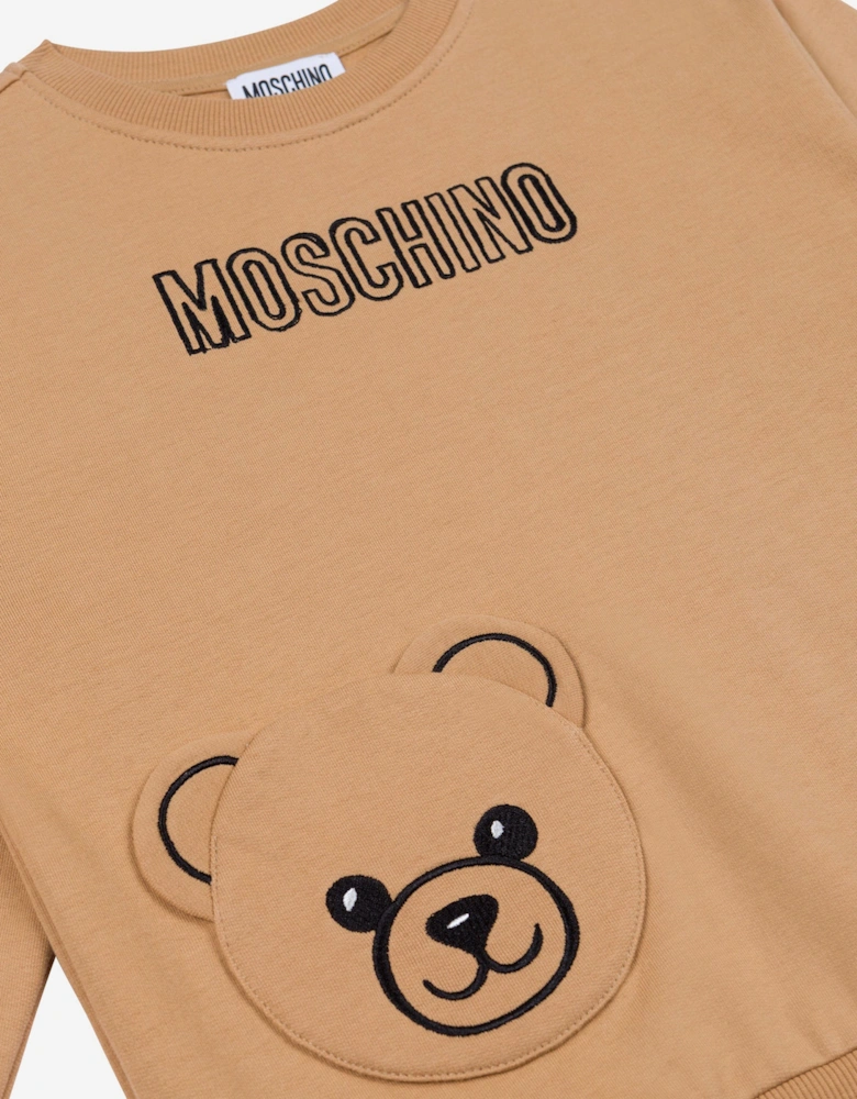 Kids Bear Logo Sweatshirt in Brown