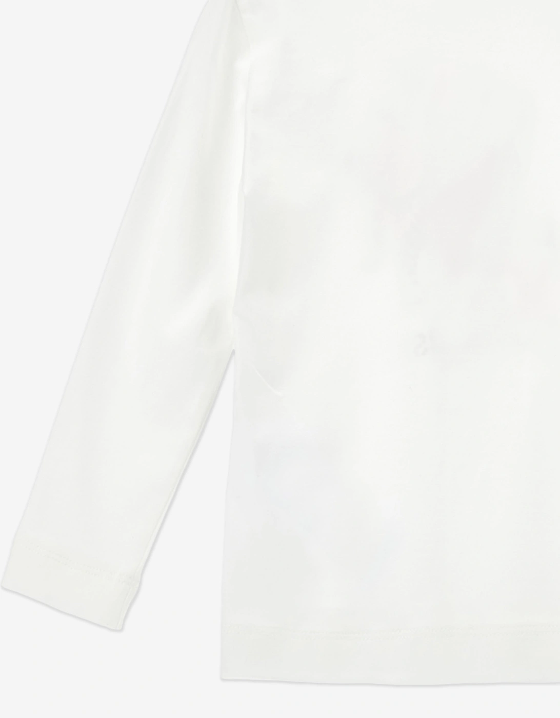 Girls Long Sleeve Bouquet T-Shirt in Ivory