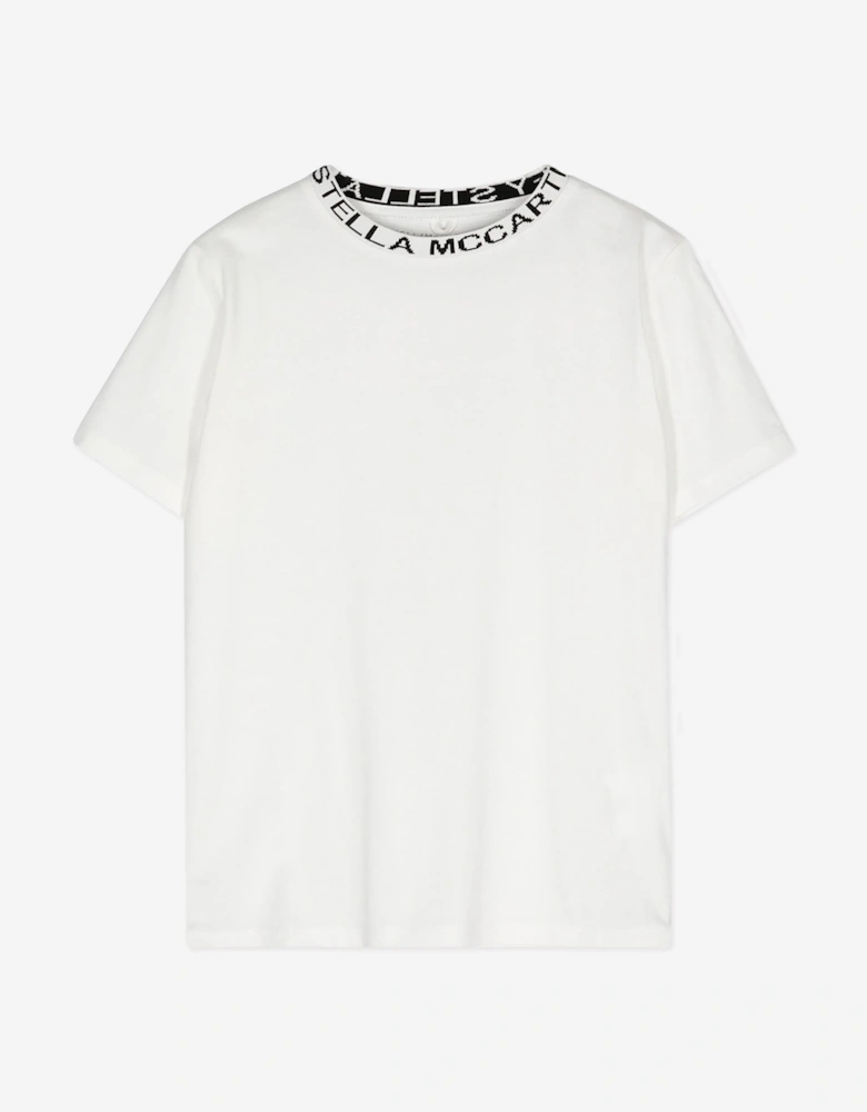 Boys Logo T-Shirt in Ivory