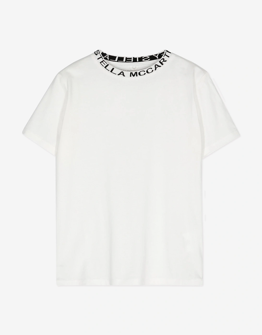 Stella Mccartney Boys Cream Logo T-Shirt In Ivory - : 2 Years Size 2 Yrs Kids