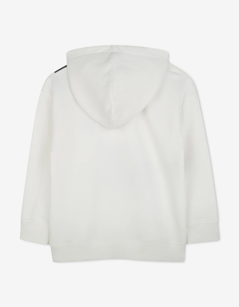 Girls Snapshot Bag Print Hoodie in Ivory