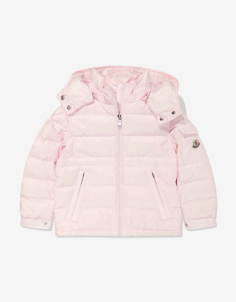 Enfant Girls Down Padded Dalles Jacket in Pink