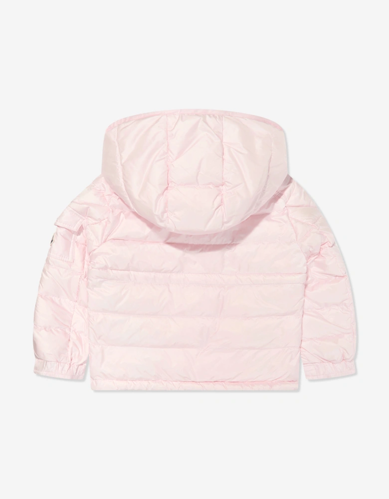 Enfant Girls Down Padded Dalles Jacket in Pink