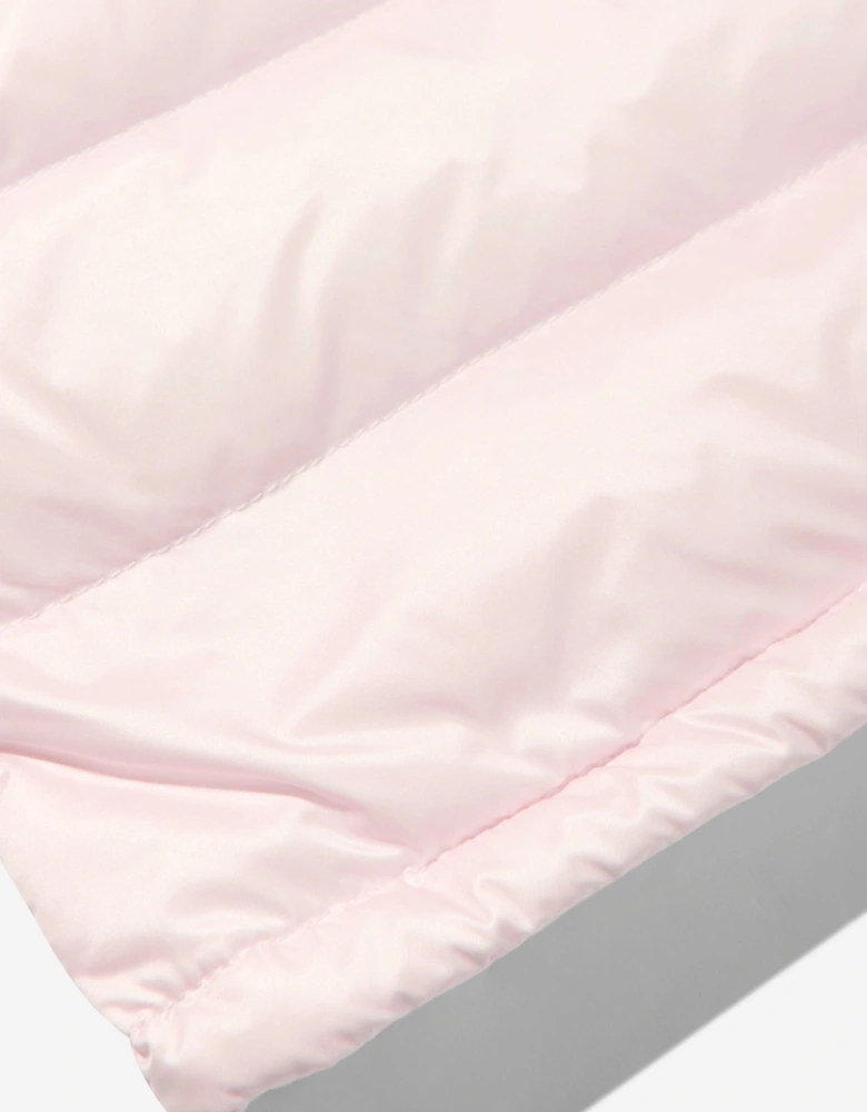 Enfant Girls Down Padded Dalles Jacket in Pink