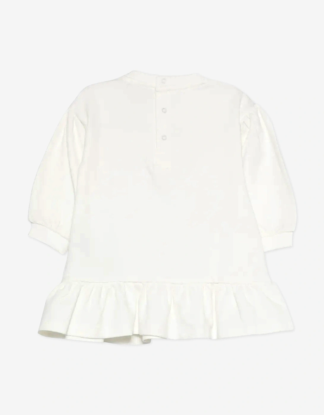 Baby Girls Teddy Bear Sweater Dress in Ivory